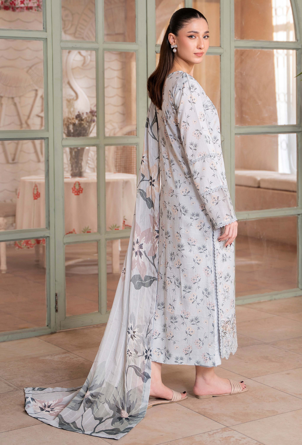 Kanwal - D06 Chiffon Pakistani Summer Dresses - Humdum - 2