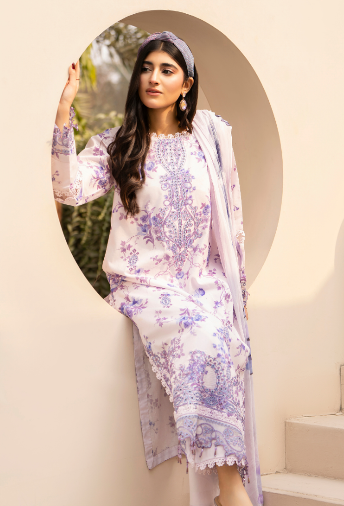 Gardenia'26 - D08 Chiffon Pakistani Summer Dresses - Humdum - 6