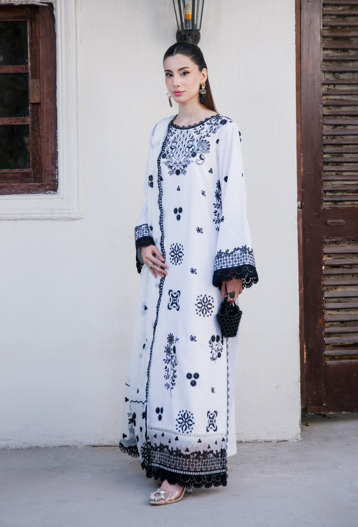 Meraki'2 - D08 Organza Pakistani Summer Dresses - Humdum - 4