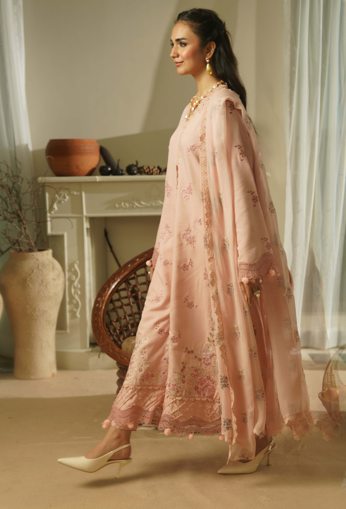 Mushak - D09 Chiffon Pakistani Winter Dresses - Humdum - 3