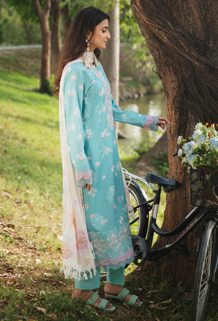 Summer Breeze - D06 Chiffon Pakistani Summer Dresses - Humdum - 3