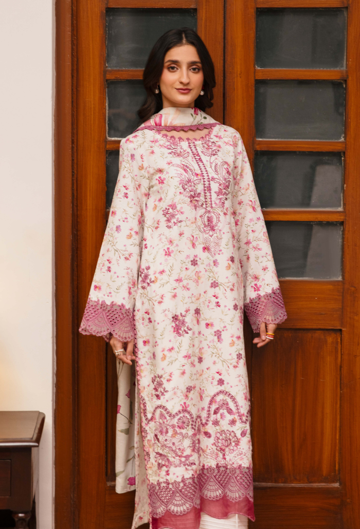 LAIBA - D03 Organza Pakistani Winter Dresses - Humdum - 3