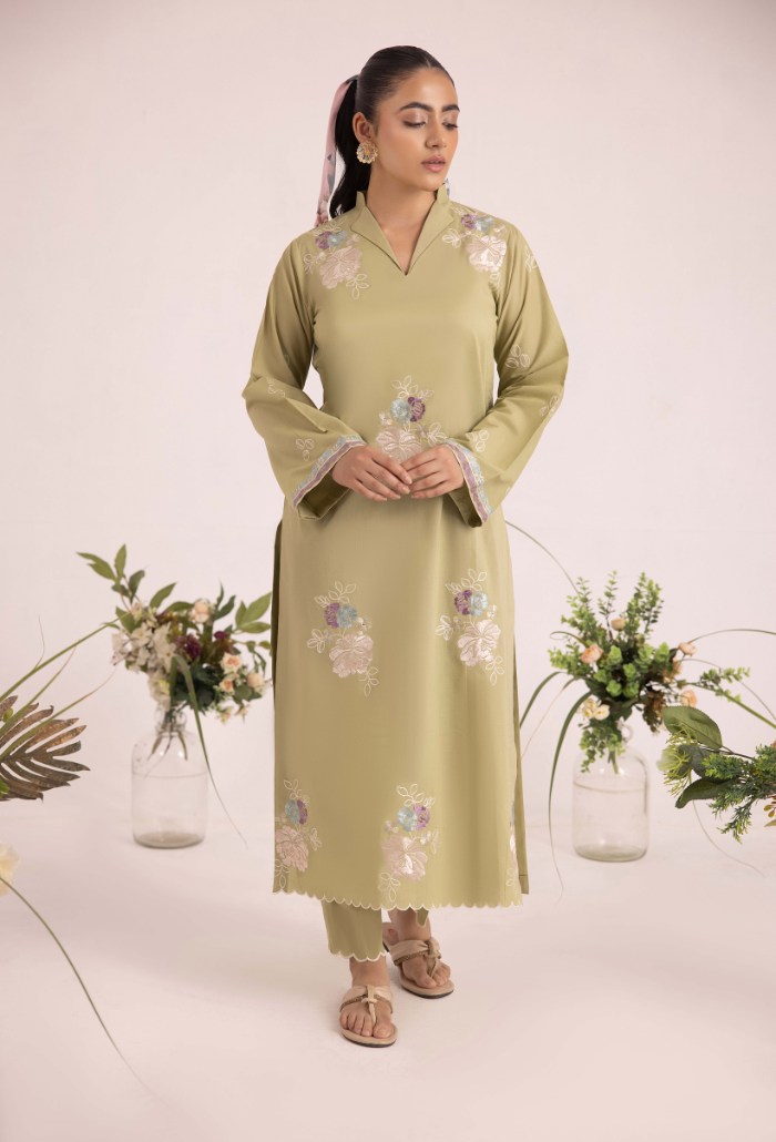 Pret 2 - D08 Lawn Pakistani Summer Dresses - Humdum - 3