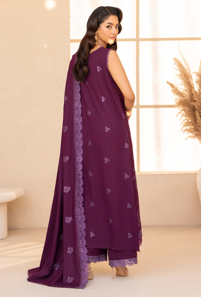 Jugnu By Humdum - D01 Premium Fabric Pakistani Winter Dresses - Humdum - 2