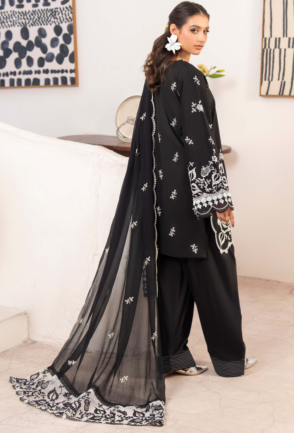 NAYAB - D01 Chiffon Pakistani Summer Dresses - Humdum - 2