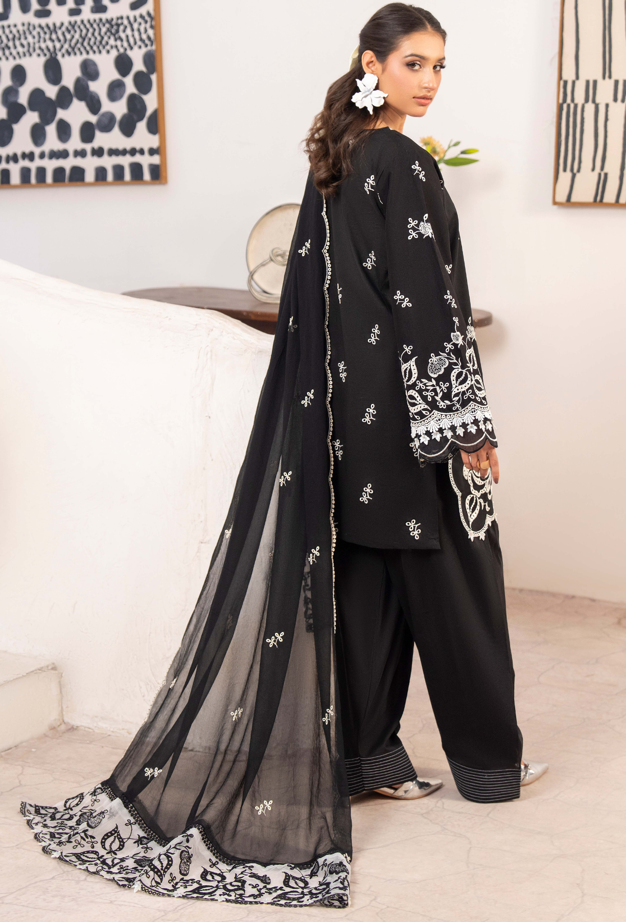 NAYAB - D01 Chiffon Pakistani Summer Dresses - Humdum - 2