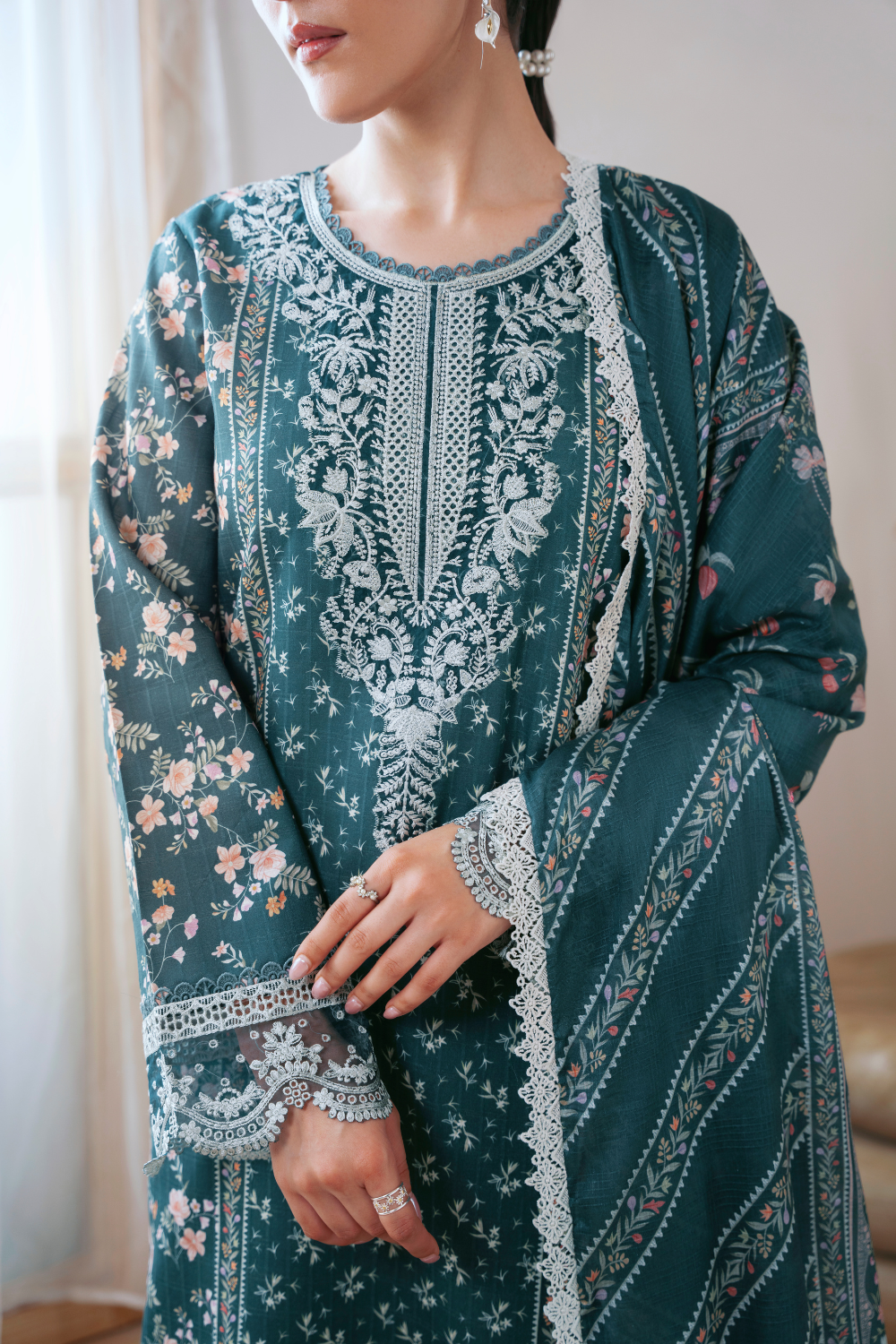 LAVIA (AP-01) Lawn Pakistani Summer Dresses - AABYAAN - 2