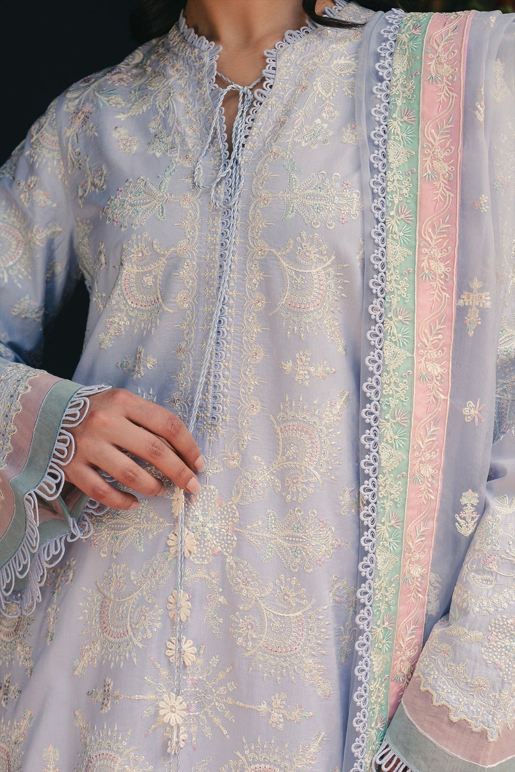 Saya Organza Pakistani Summer Dresses - Afrozeh - 3