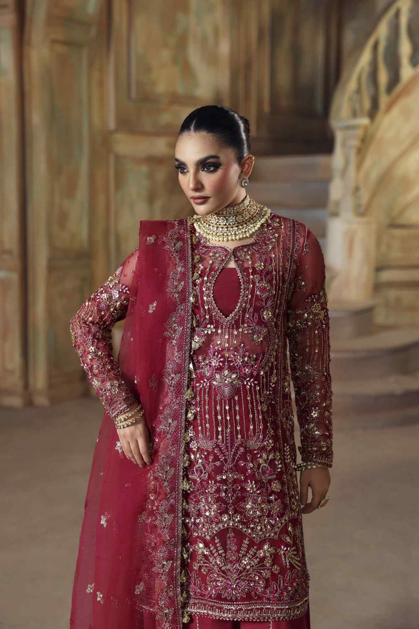 Beyond Beauty Raw Silk Pakistani Formal Dresses - Zyra - 3