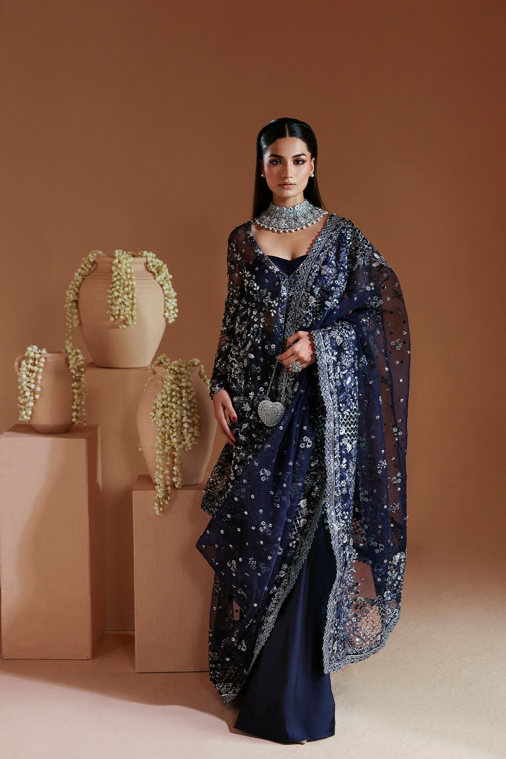 ELYSIAN Raw Silk Pakistani Formal Dresses