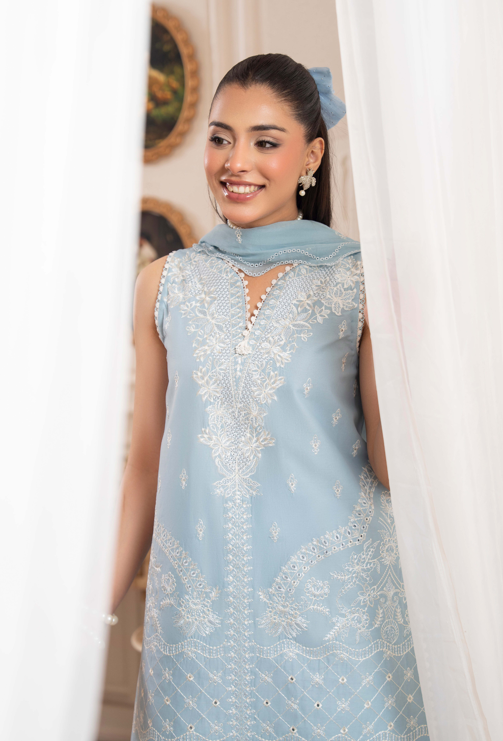 Nyra - D04 Chiffon Pakistani Summer Dresses - Humdum - 4