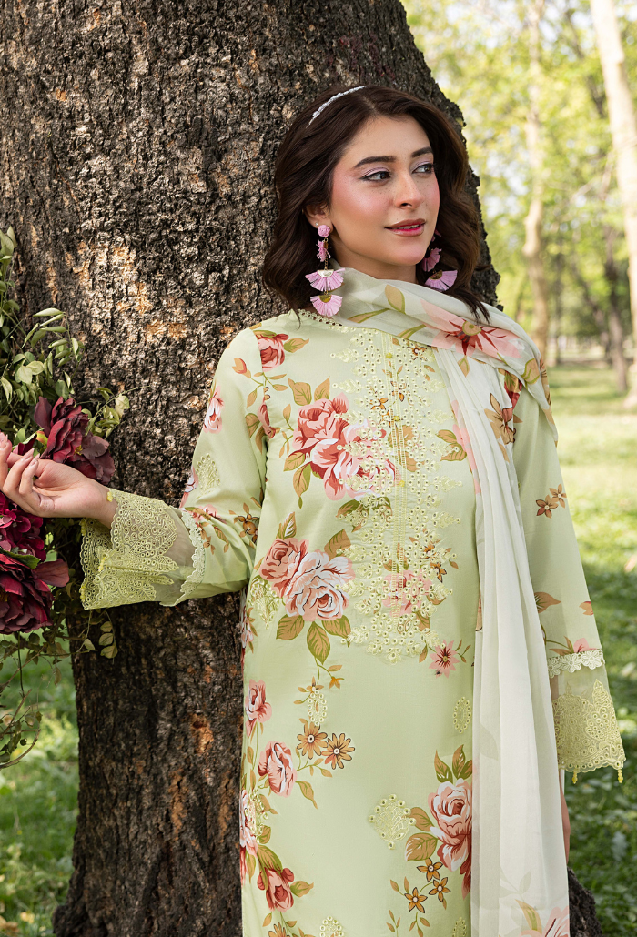 Koel-D04 Chiffon Pakistani Summer Dresses - Humdum - 4