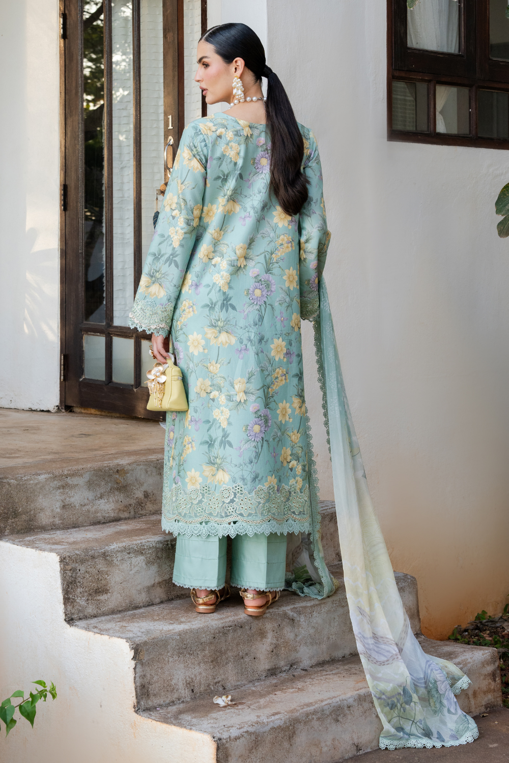TIVARA (AZ-03) Chiffon Pakistani Summer Dresses - aabyaan - 3