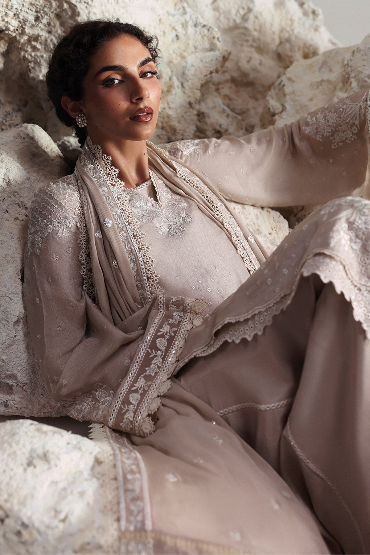 Xavian Raw Silk Pakistani Formal Dresses - Afrozeh - 4