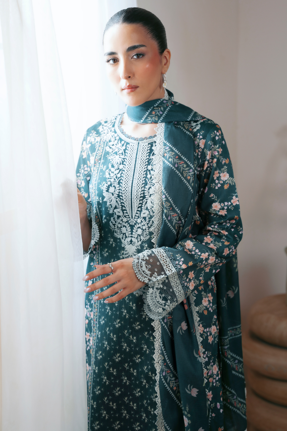 LAVIA (AP-01) Lawn Pakistani Summer Dresses - AABYAAN - 4