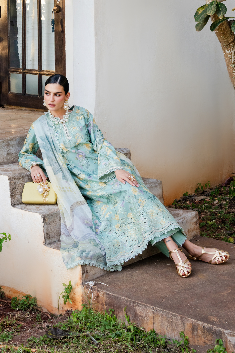 TIVARA (AZ-03) Chiffon Pakistani Summer Dresses - aabyaan - 4