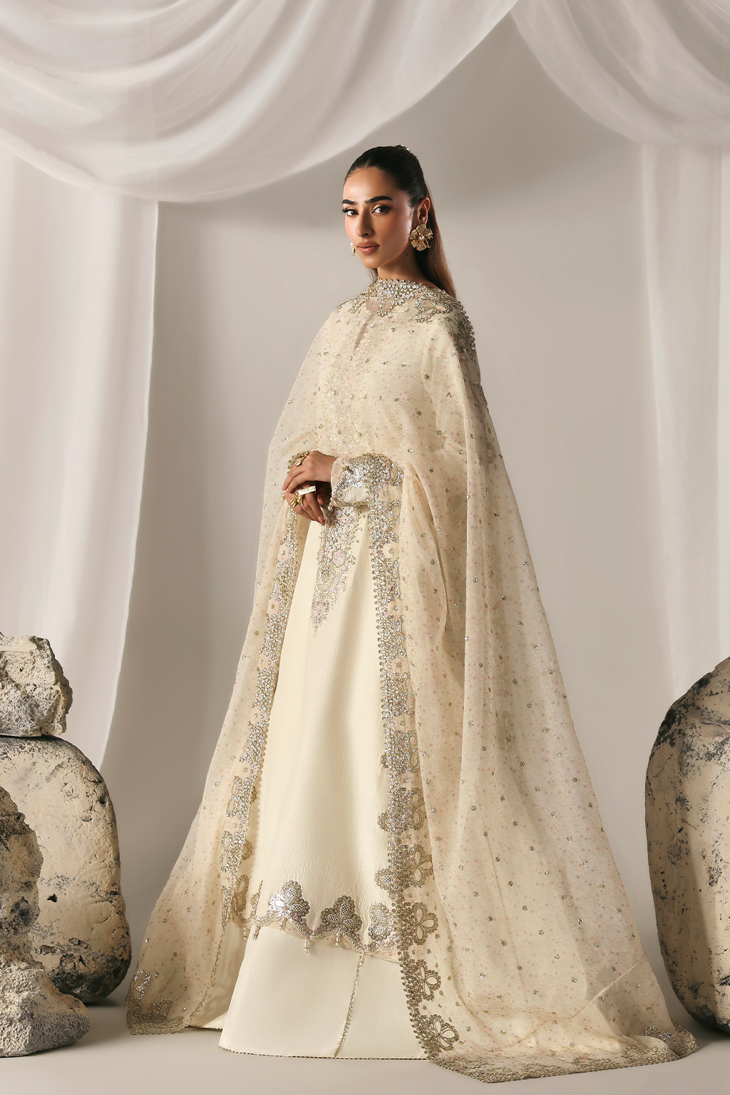 MISTY DAWN Raw Silk Pakistani Formal Dresses