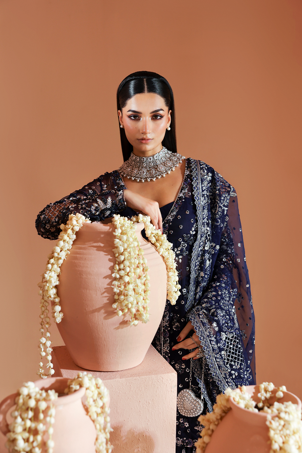 ELYSIAN Raw Silk Pakistani Formal Dresses