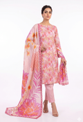 Floral - D04 Lawn Pakistani Summer Dresses - Humdum - 1