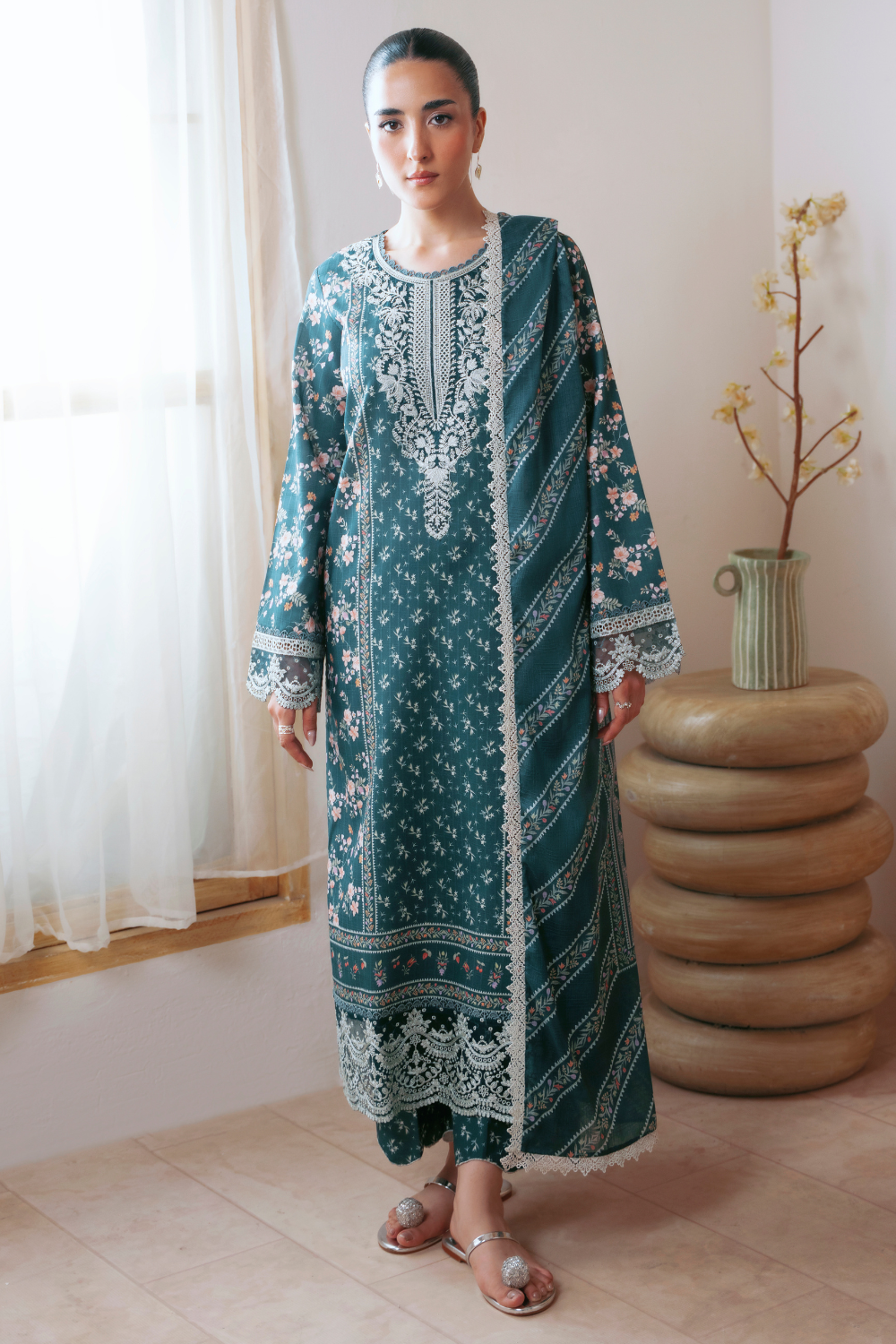LAVIA (AP-01) Lawn Pakistani Summer Dresses - AABYAAN - 1