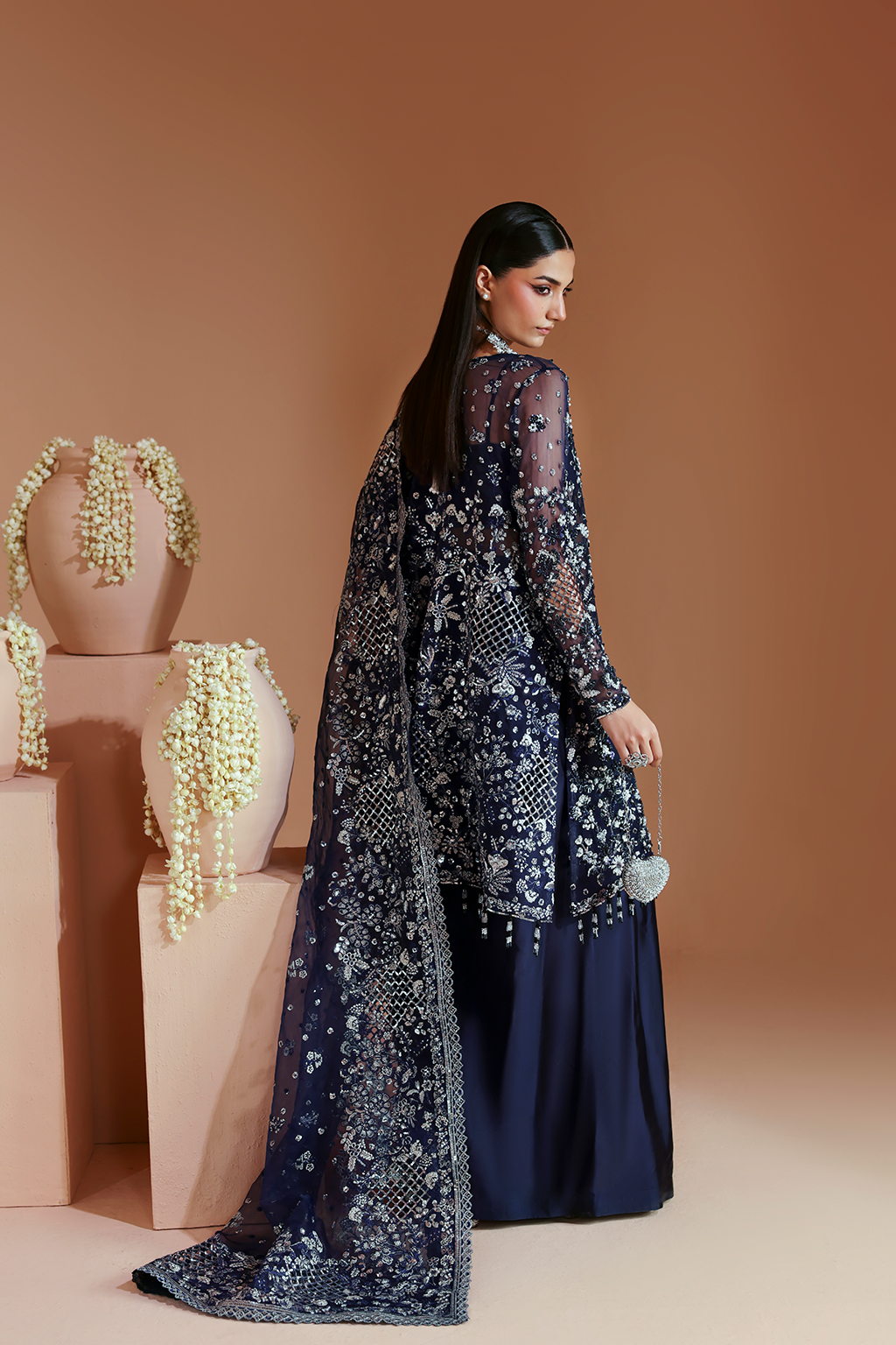 ELYSIAN Raw Silk Pakistani Formal Dresses