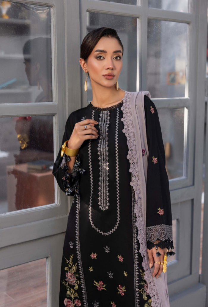 Fareeha - D10 Chiffon Pakistani Winter Dresses - Humdum - 4