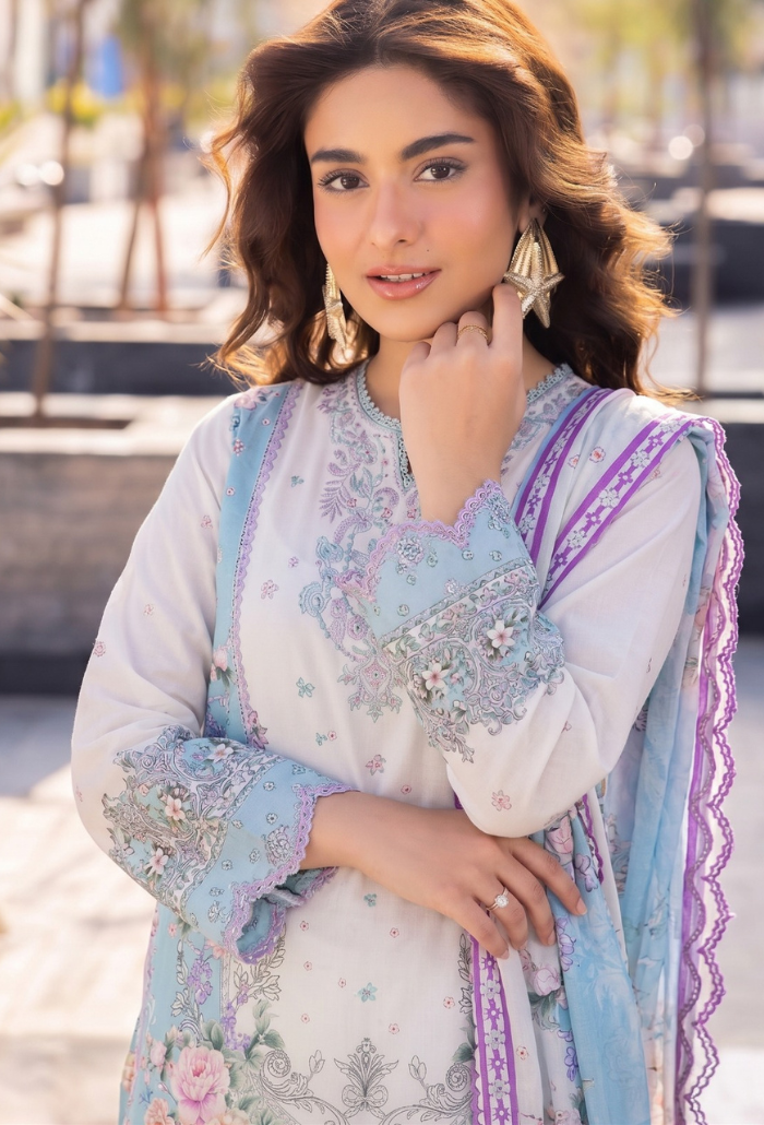 Saira Bano - D02 Lawn Pakistani Summer Dresses - Humdum - 2