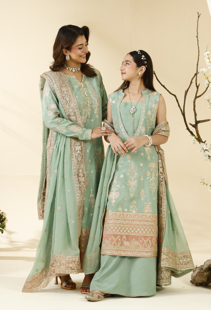Rabt - D06 Raw Silk Pakistani Formal Dresses - Humdum - 6