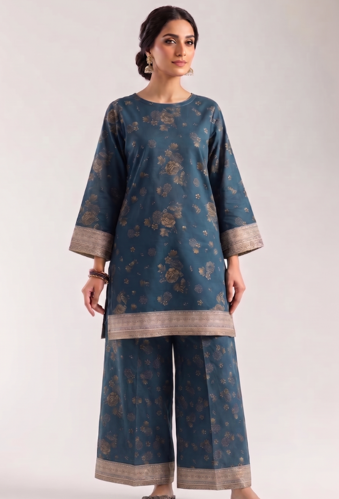 Ethnic By Humdum - D15 Lawn Pakistani Summer Dresses - Humdum - 1
