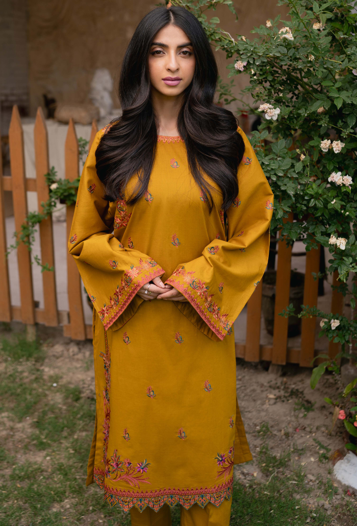 Pret-D02 Lawn Pakistani Summer Dresses - Humdum - 3