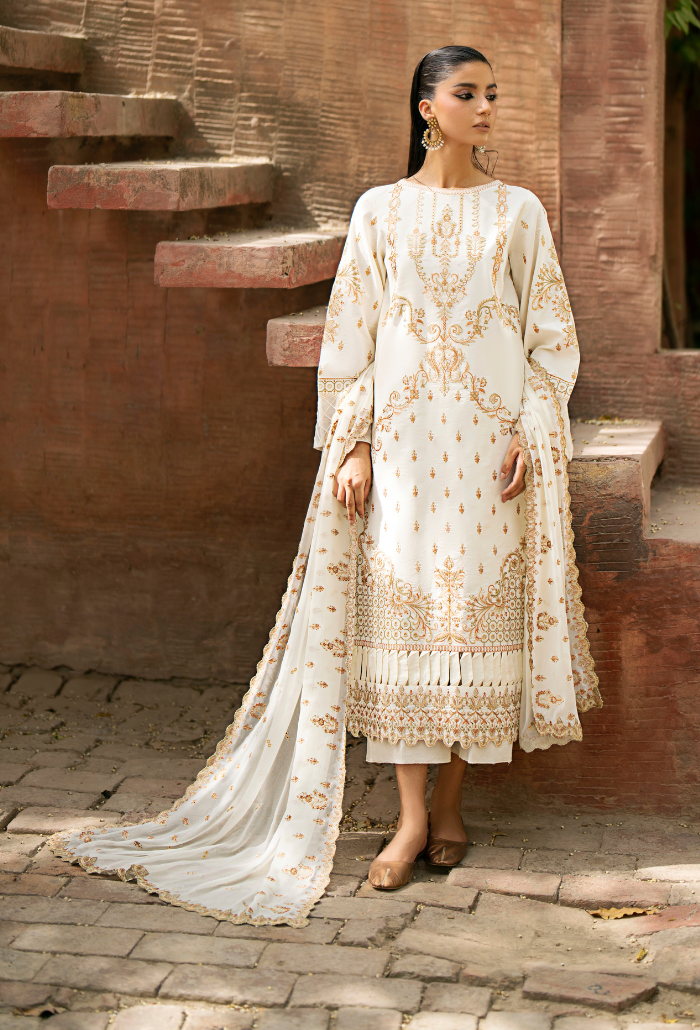 Selin - D02 Chiffon Pakistani Summer Dresses - Humdum - 3
