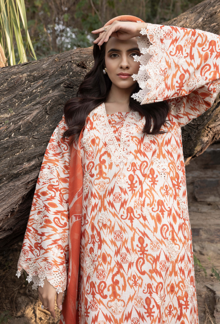 Eden Garden - D01 Chiffon Pakistani Summer Dresses - Humdum - 3