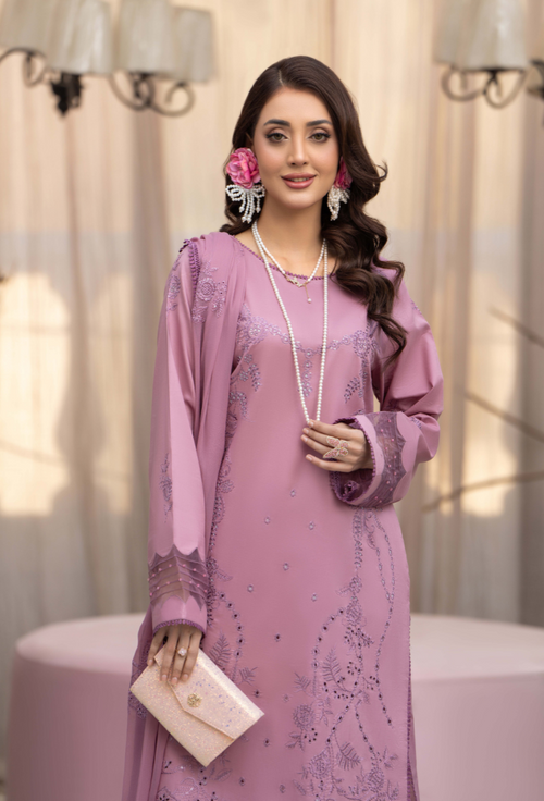 Aviva - D01 Chiffon Pakistani Summer Dresses - Humdum - 2