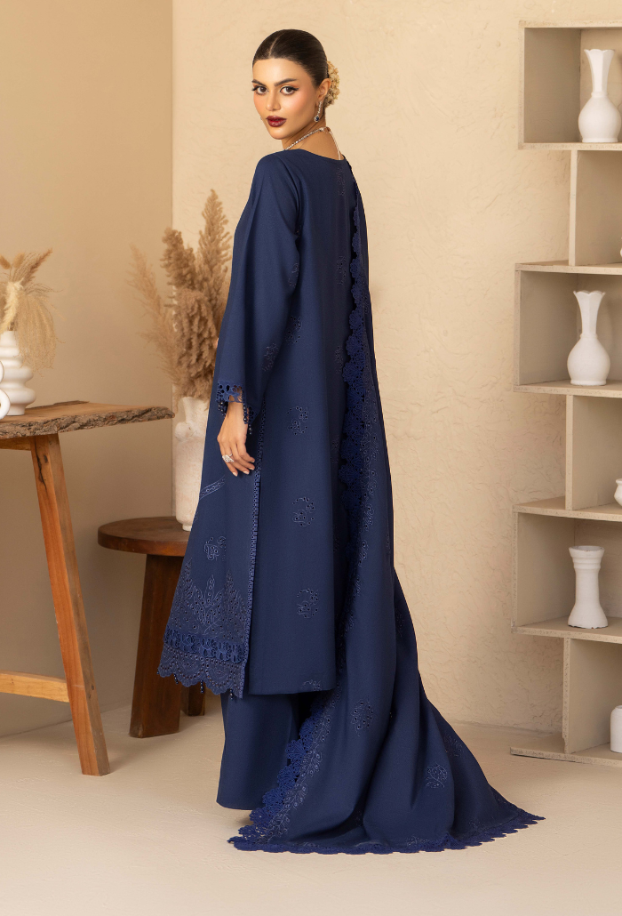 Jugnu By Humdum - D10 Premium Fabric Pakistani Winter Dresses - Humdum - 2
