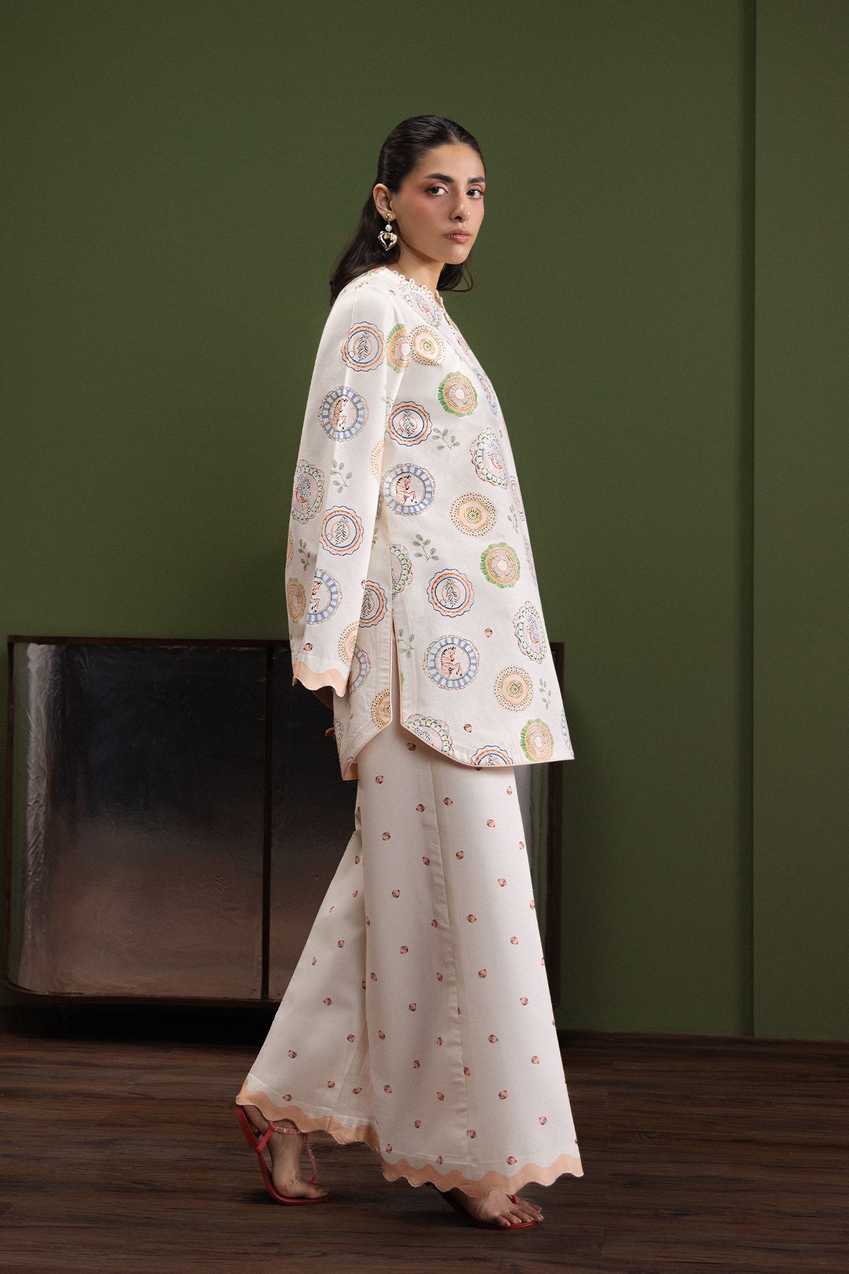 Ivory Era Cambric Pakistani Summer Dresses - Afrozeh - 3