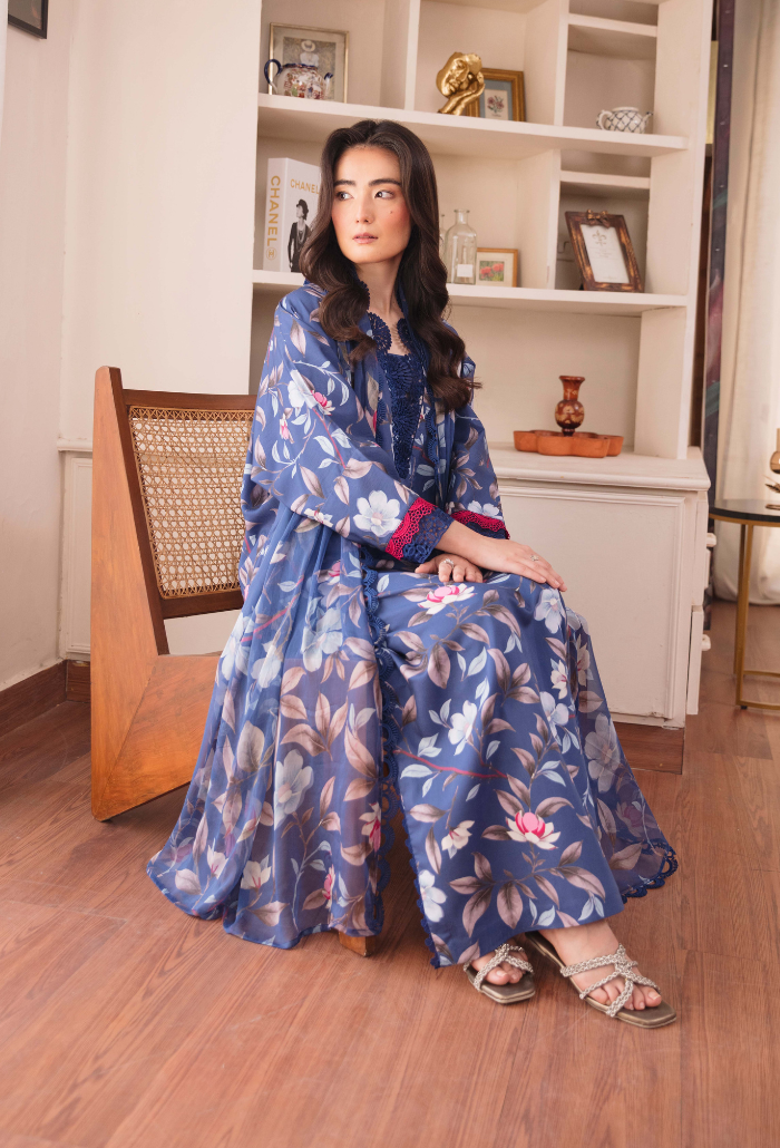 COCO - D09 Chiffon Pakistani Winter Dresses - Humdum - 4