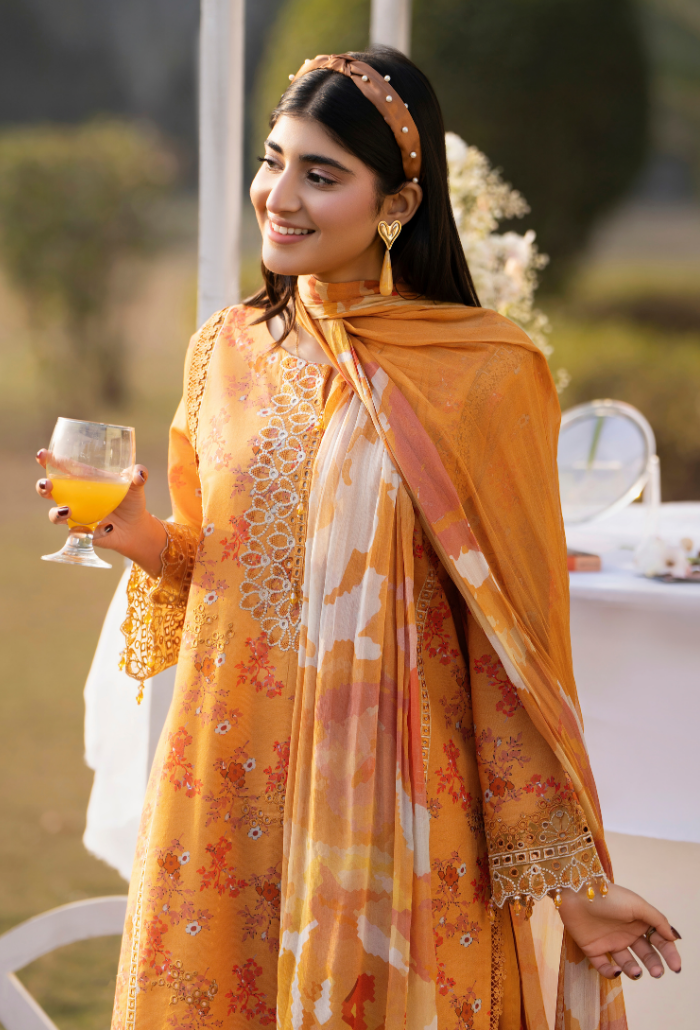 Gardenia'26 - D03 Chiffon Pakistani Summer Dresses - Humdum - 3