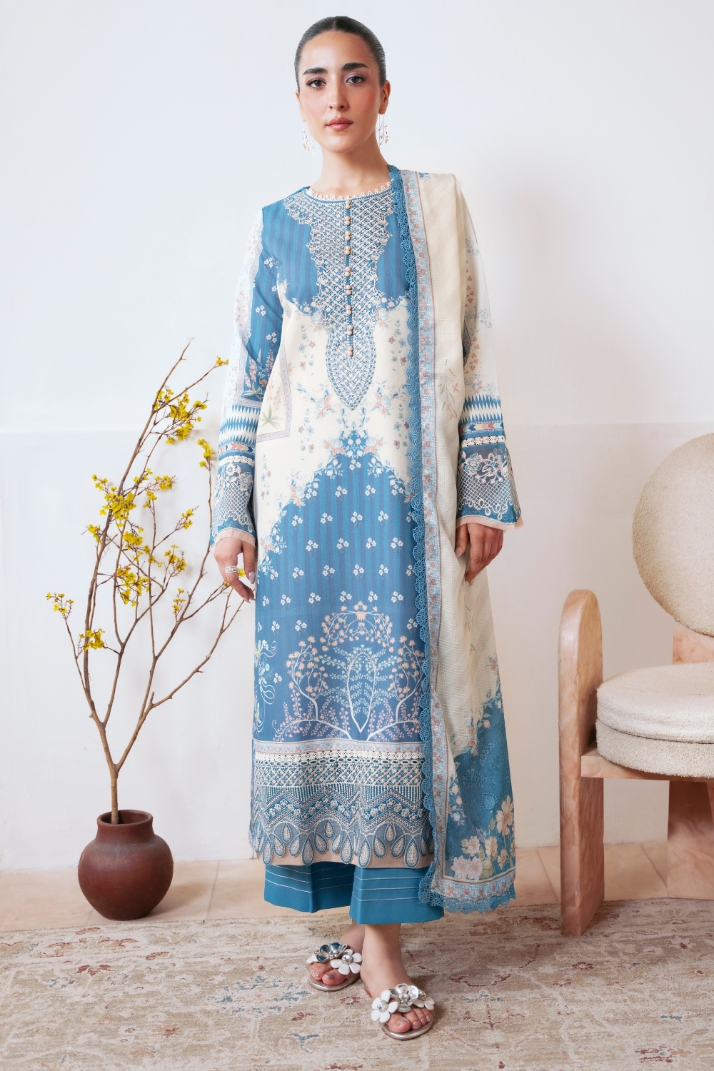 ESHAAL (AP-07) Lawn Pakistani Summer Dresses - AABYAAN - 1