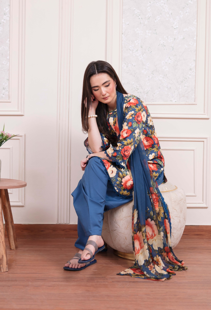 COCO - D08 Chiffon Pakistani Winter Dresses - Humdum - 4
