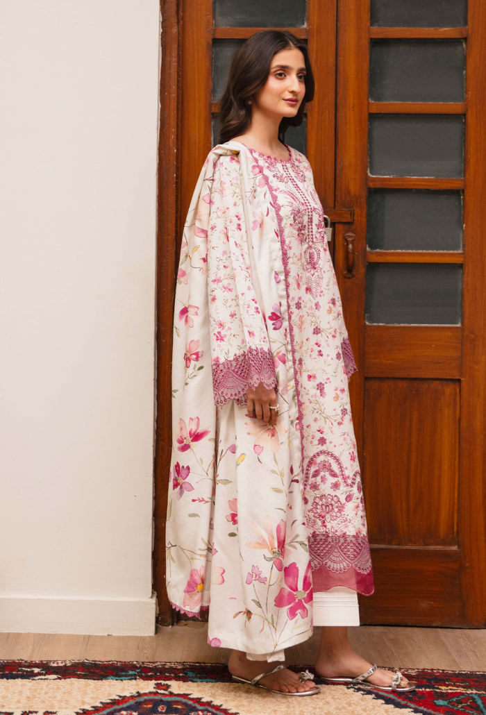 LAIBA - D03 Organza Pakistani Winter Dresses - Humdum - 4