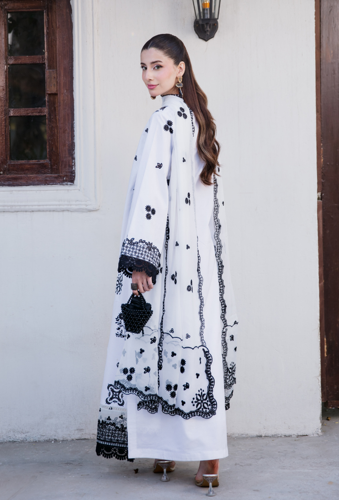Meraki'2 - D08 Organza Pakistani Summer Dresses - Humdum - 2