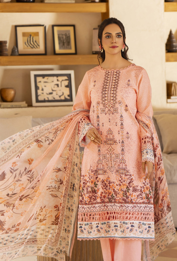 Zarwisha-D01 Chiffon Pakistani Summer Dresses - Humdum - 4