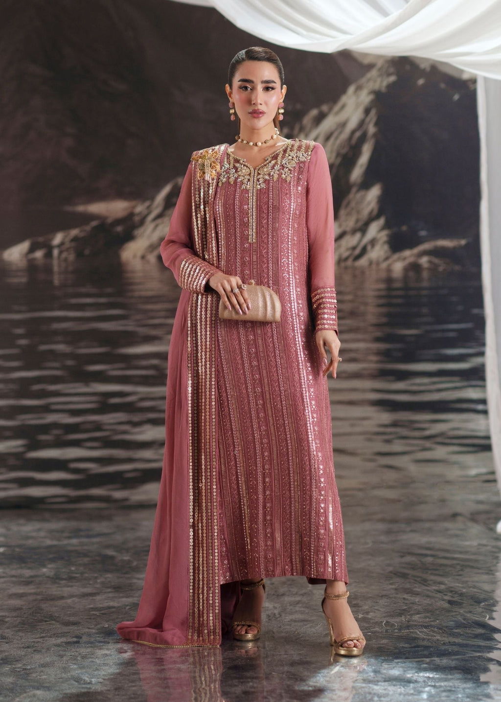 Cyra Raw Silk Pakistani Formal Dresses
