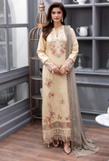 Fareeha - D09 Chiffon Pakistani Winter Dresses - Humdum - 1