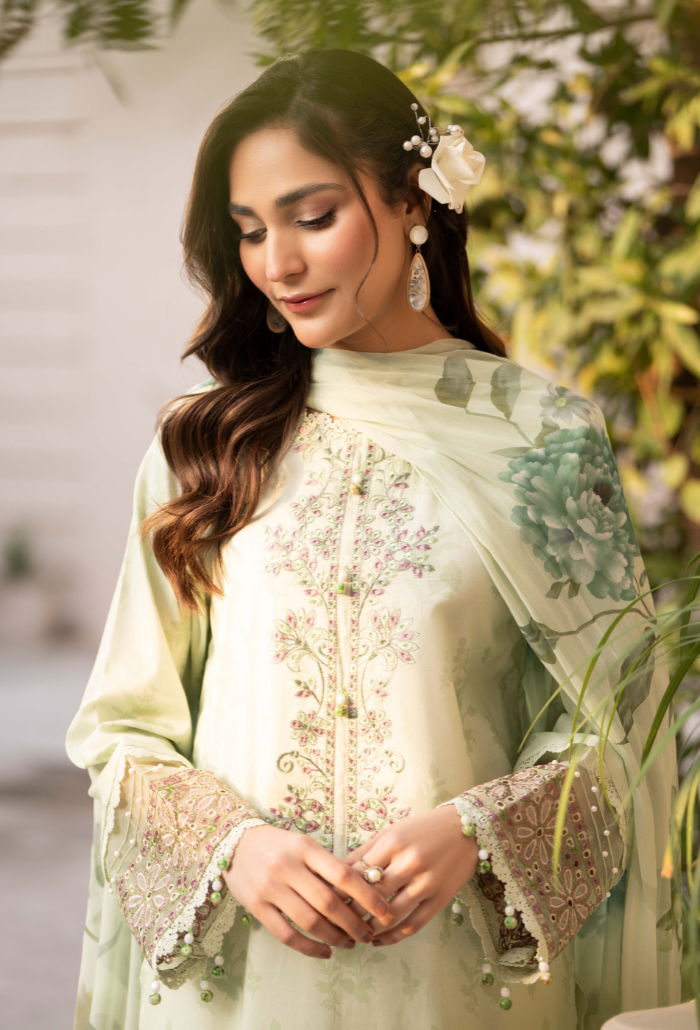 Summer Breeze - D11 Chiffon Pakistani Summer Dresses - Humdum - 4