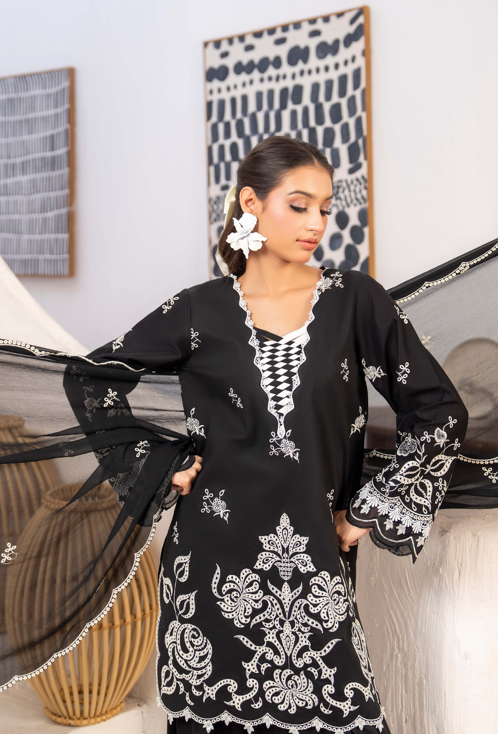 NAYAB - D01 Chiffon Pakistani Summer Dresses - Humdum - 4
