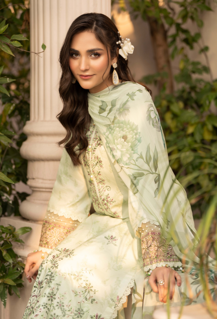 Summer Breeze - D11 Chiffon Pakistani Summer Dresses - Humdum - 3