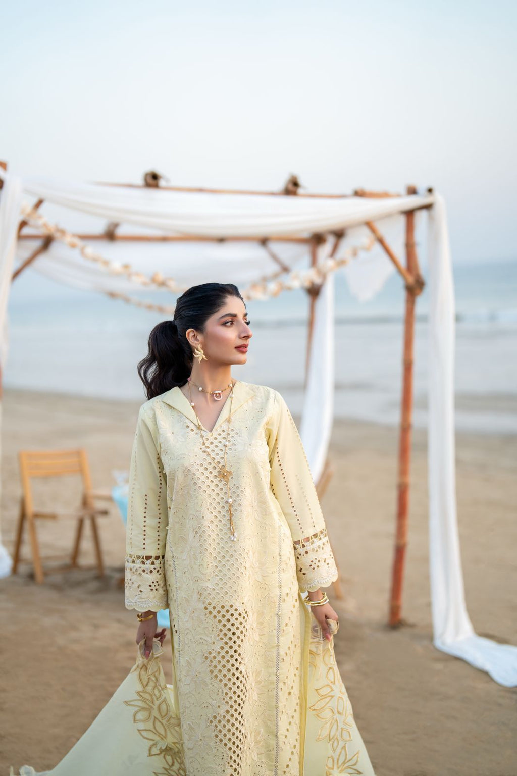 SOFINA (AS-07) Organza Pakistani Summer Dresses - aabyaan - 4
