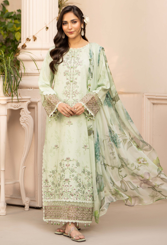 Summer Breeze - D11 Chiffon Pakistani Summer Dresses - Humdum - 1