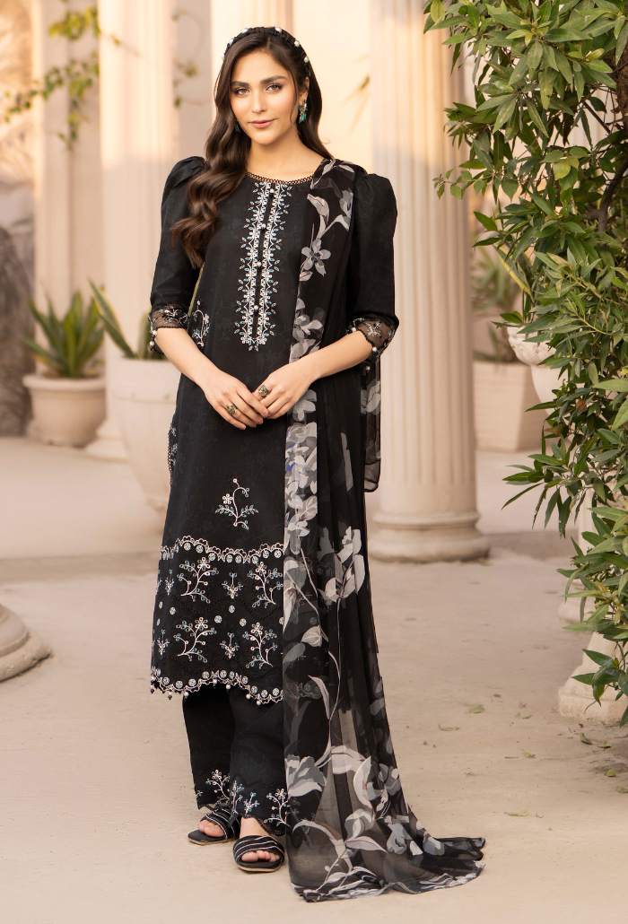 Summer Breeze - D01 Chiffon Pakistani Summer Dresses - Humdum - 1